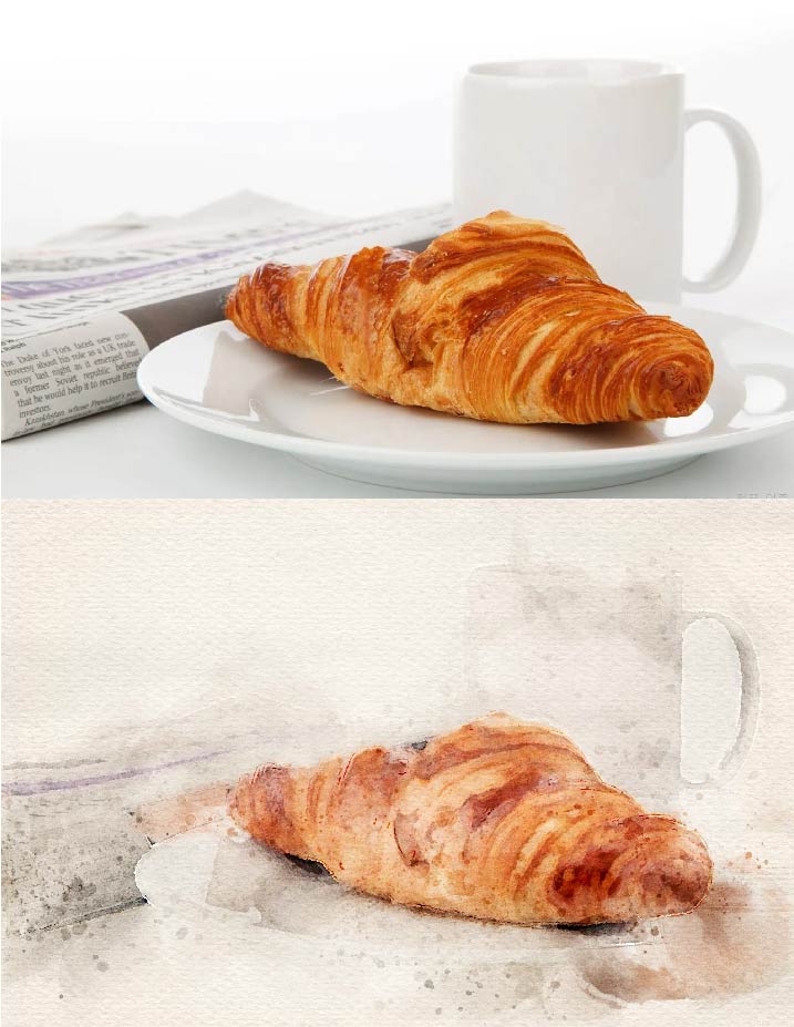 포토샵-수채화-액션-사용전후