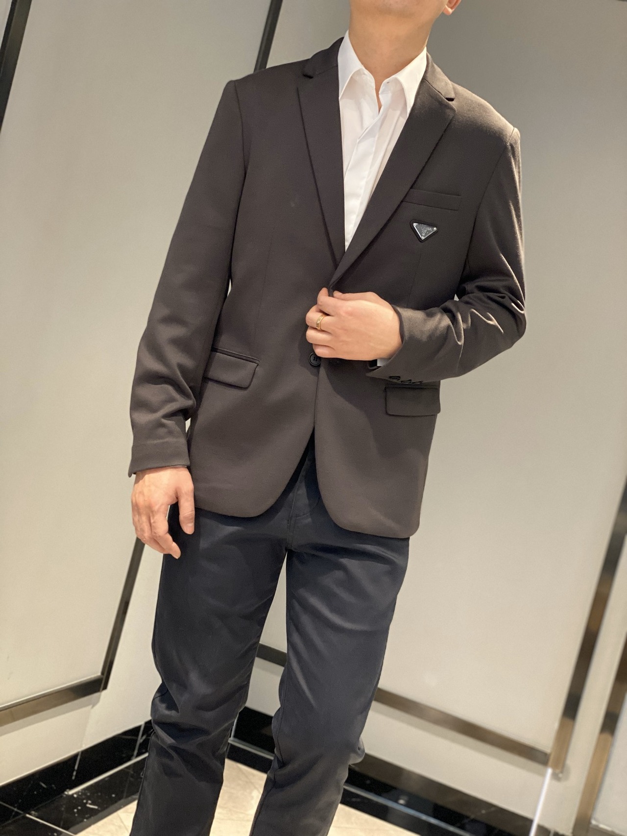  [PRADA] 프라다 싱글 브레스티드 자켓