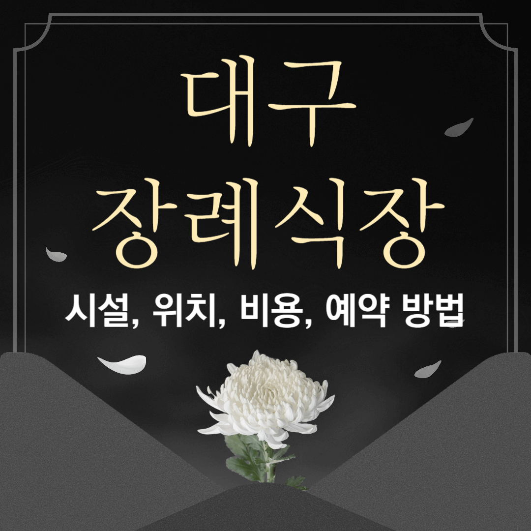 대구 지역 장례식장 정보 총정리 – 시설 및 비용 비교