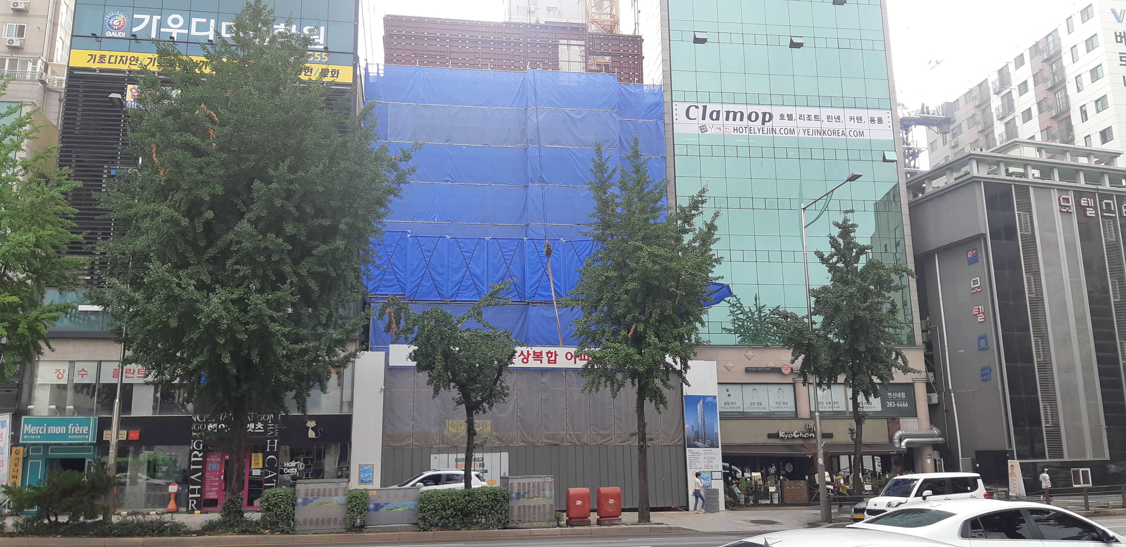  은평구 연신내역 건물 공사 현장 사진 083 효민아크로뷰 주상복합 아파트 신축현장 (korean construction)