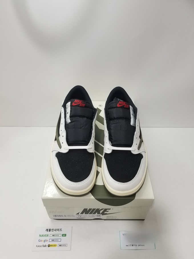  [AIR JORDAN] 트래비스 스캇 x 에어조던1 로우 올리브 DZ4137-106 남녀공용