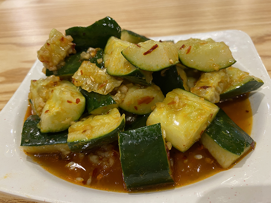 Smashed Cucumbers
