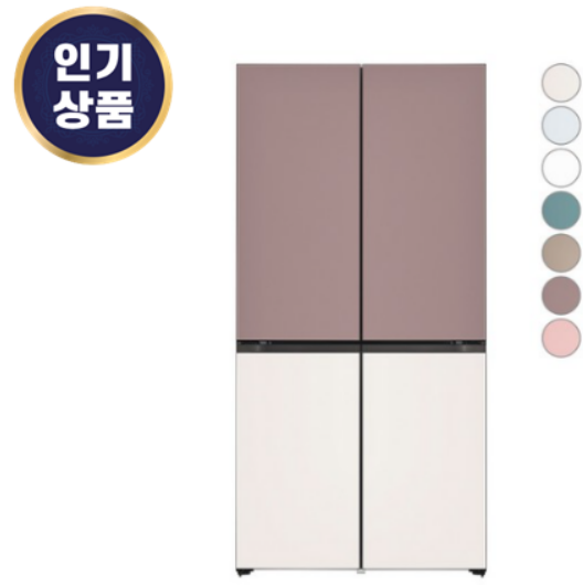  LG전자 디오스 오브제컬렉션 빌트인타입 4도어냉장고 M623AAA042S 글라스 M623GKB042S 추천