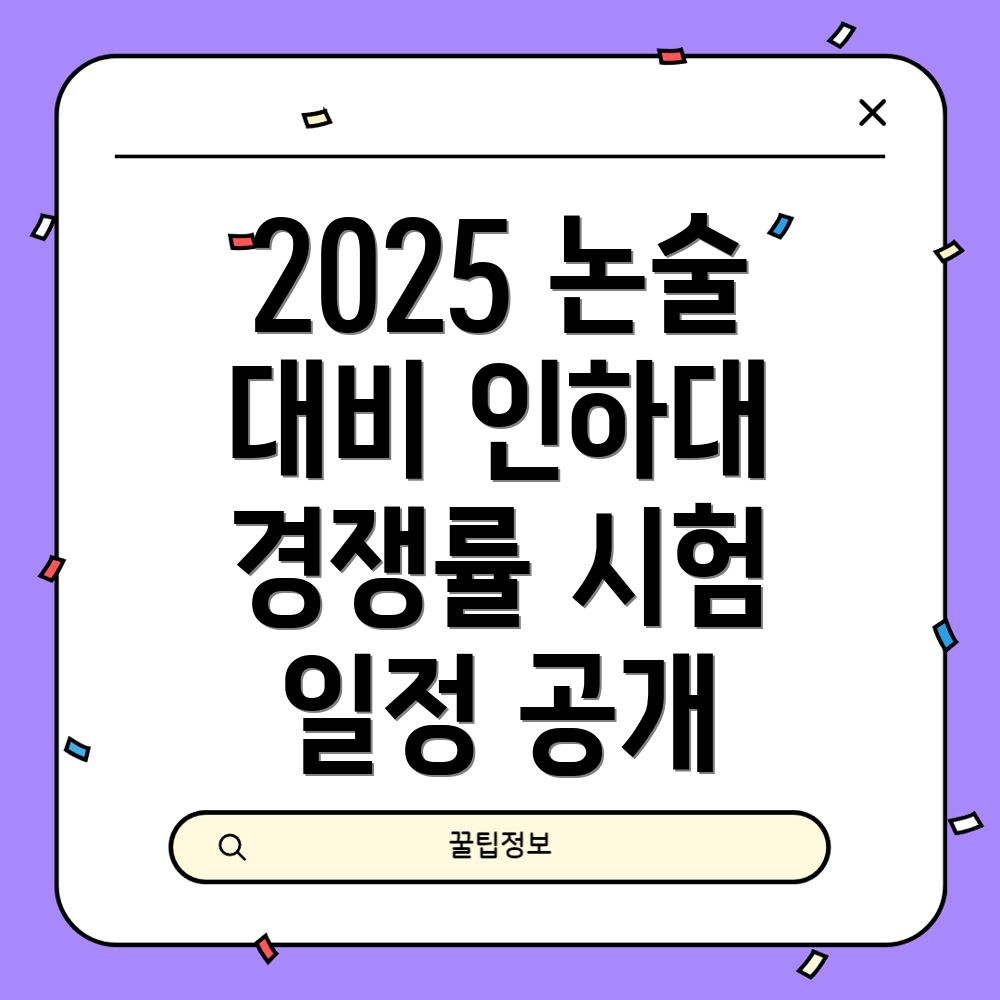 2025학년도 인하대학교 논술시험