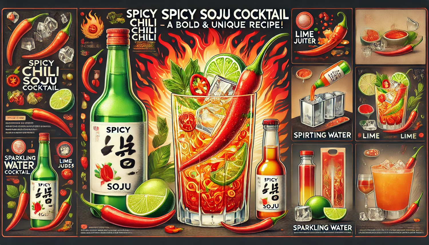 고추 소주 칵테일