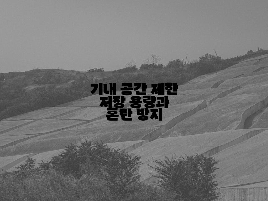 기내 공간 제한 저장 용량과 혼란 방지