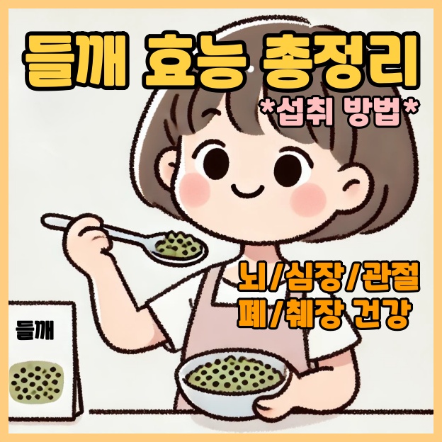 들깨 효능 총정리