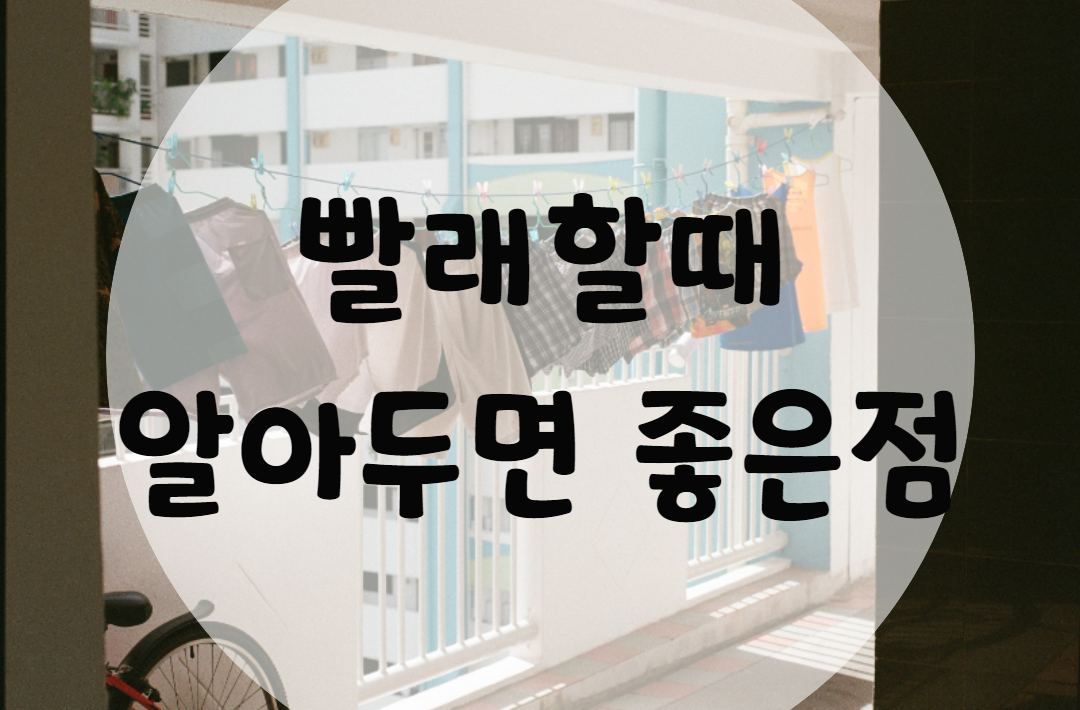  빨래할 때 알아두면 좋은 10가지