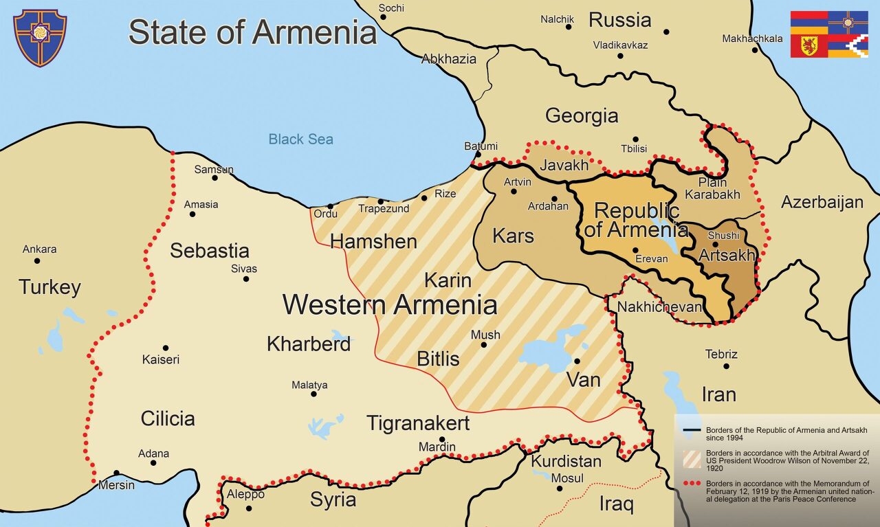 대아르메니아와 여러 아르메니아 영토
