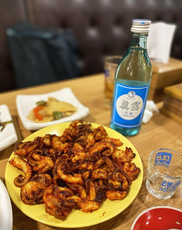  매콤한 쭈꾸미와 고소한 빈대떡 '오두리할매셋째딸연탄쭈꾸미'<부산/사하구/괴정 맛집>