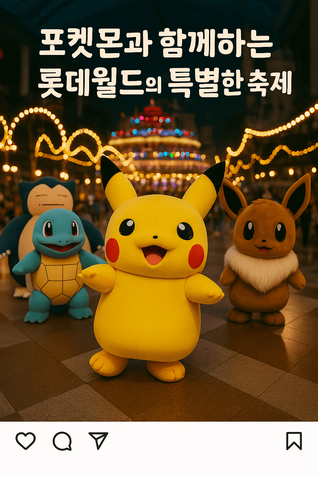 '포켓몬'과 함께하는 롯데월드의 특별한 축제