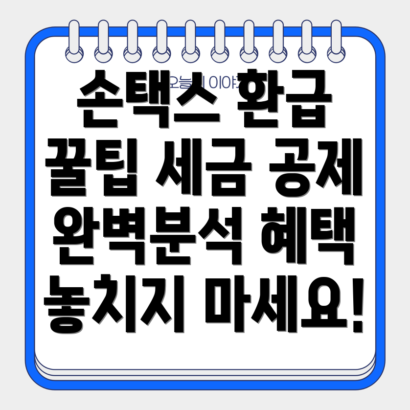 손택스 환급금
