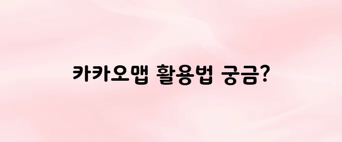 카카오맵 앱 설치 및 내비게이션·거리뷰·길찾기 활용법 총정리