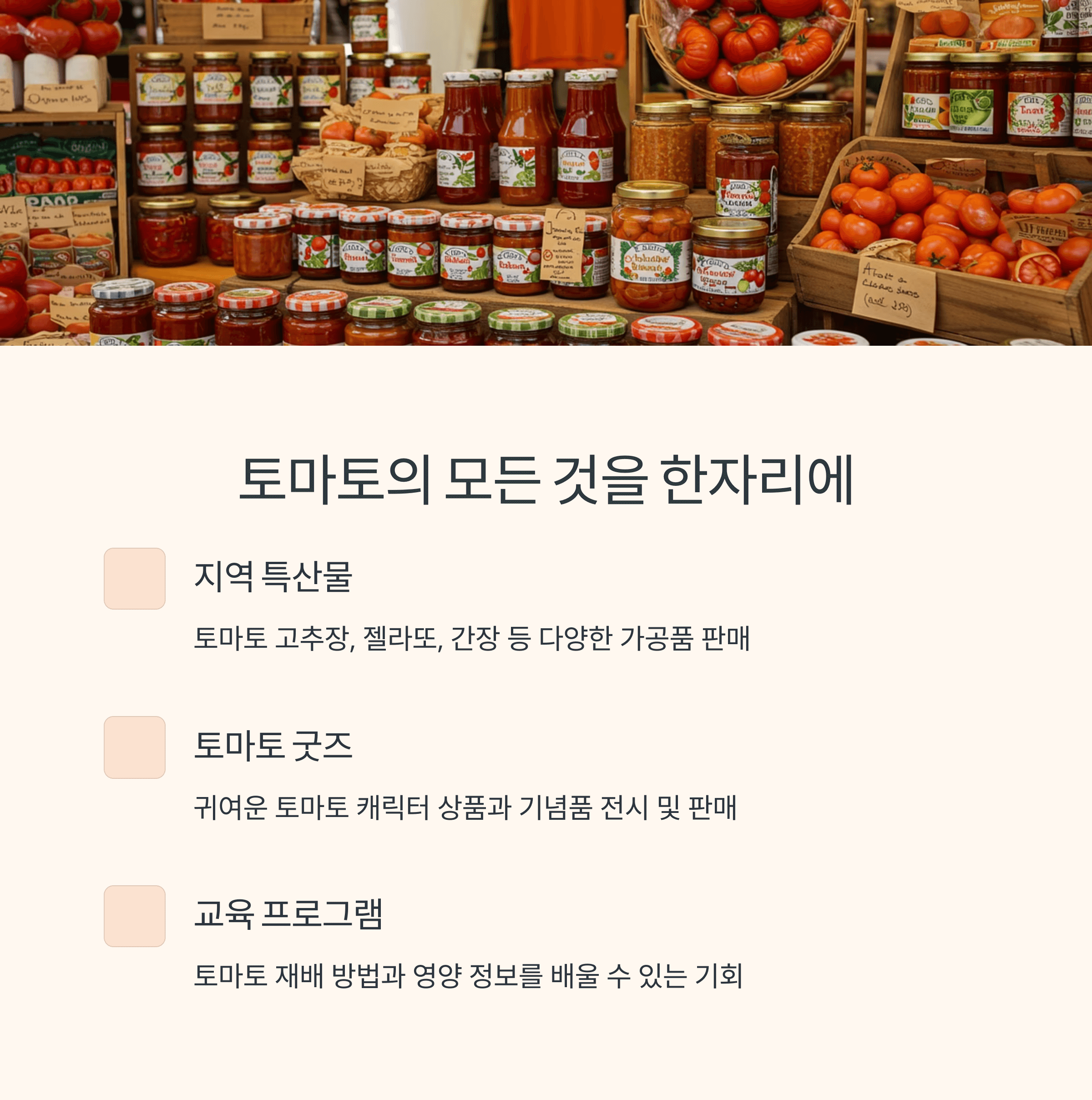 퇴촌 토마토 축제, 2025년 핵심 일정 총정리