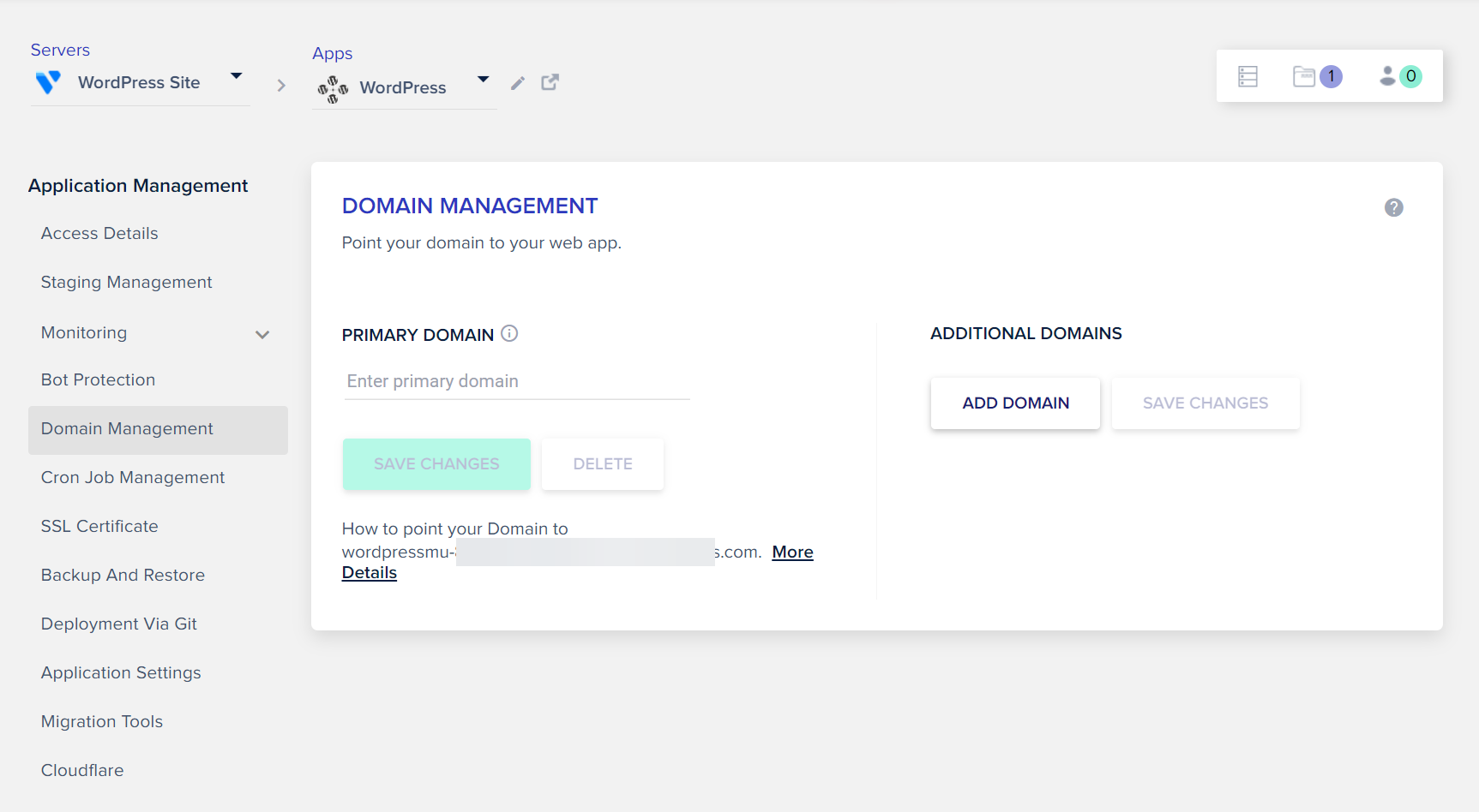 How to add a domain in Cloudways