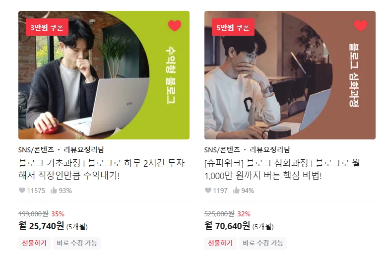  내돈내산 [클래스101] 리뷰요정 리남의 수익형 블로그 기초 강의 리뷰 - 블로그로 전업, 부업 돈 벌기