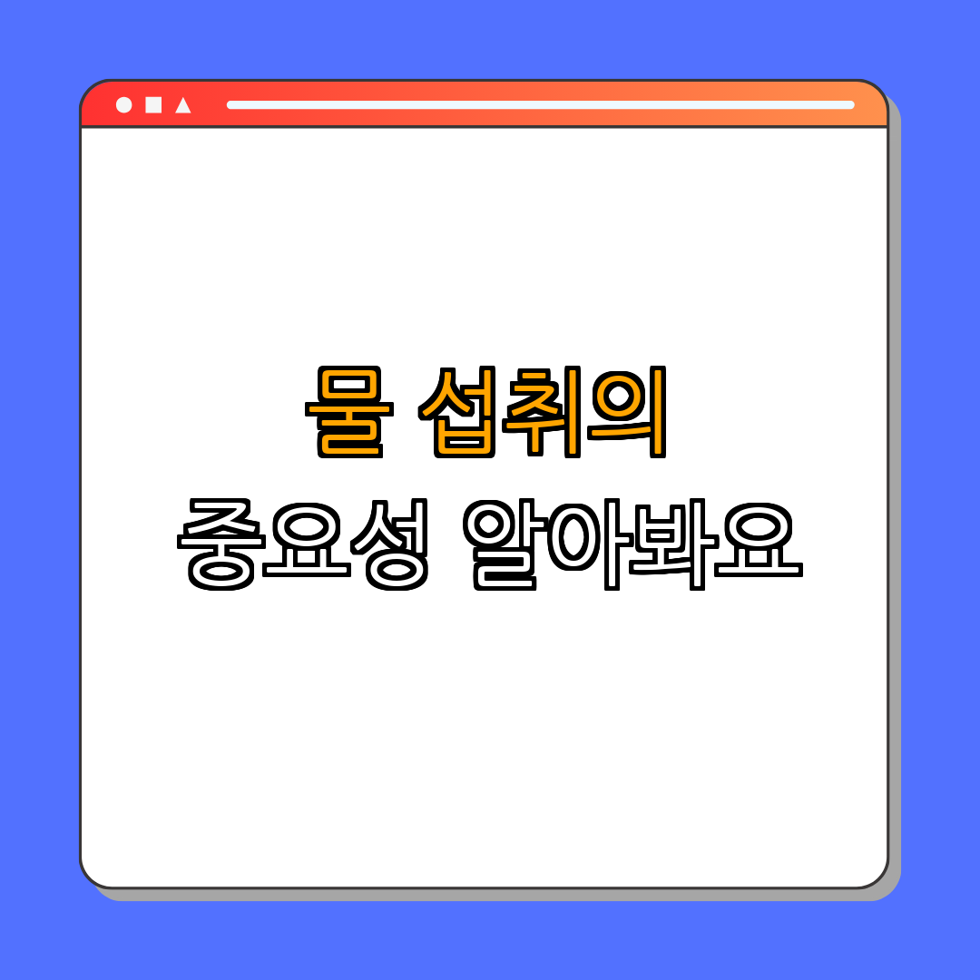 다이어트 중 물 섭취의 중요성 ｜ 수분 공급 ｜ 체중 조절 ｜ 건강 관리 ｜ 생활 습관 ｜ 총정리