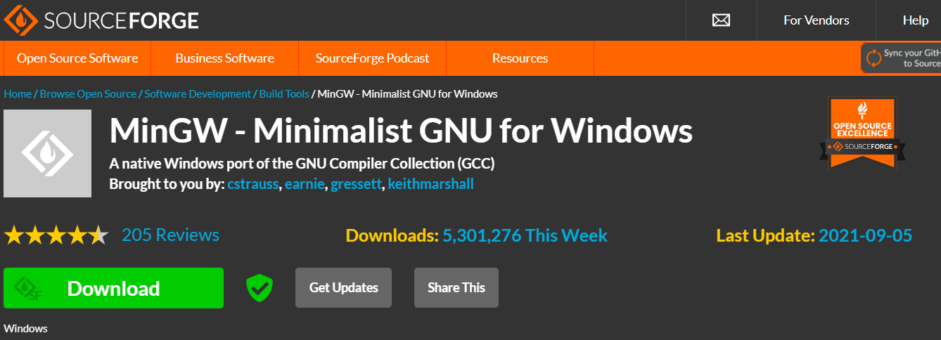 MinGW C/C++ 컴파일러 설치