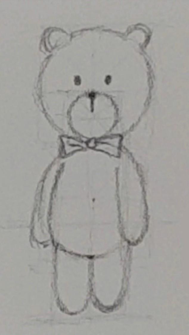 완성된 곰그림