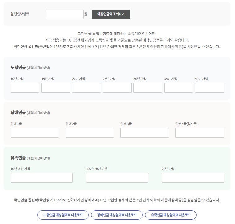 국민연금 수령액 알아보기(국민연금 수령나이&amp;#44; 국민연금조기수령조건)