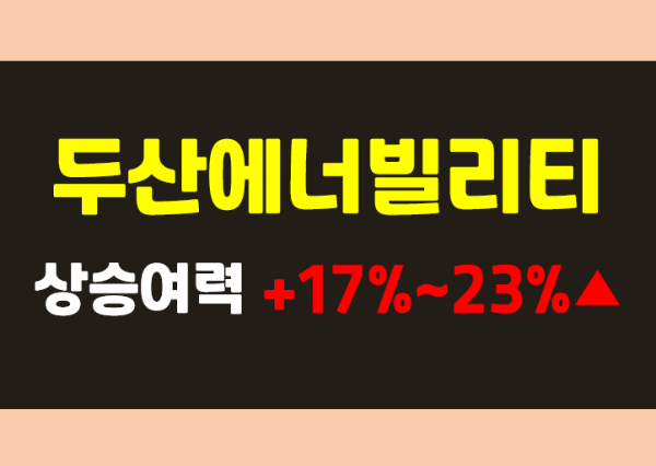  두산에너빌리티 주가 전망 및 상승여력 원전 관련주(SMR 소형원전)