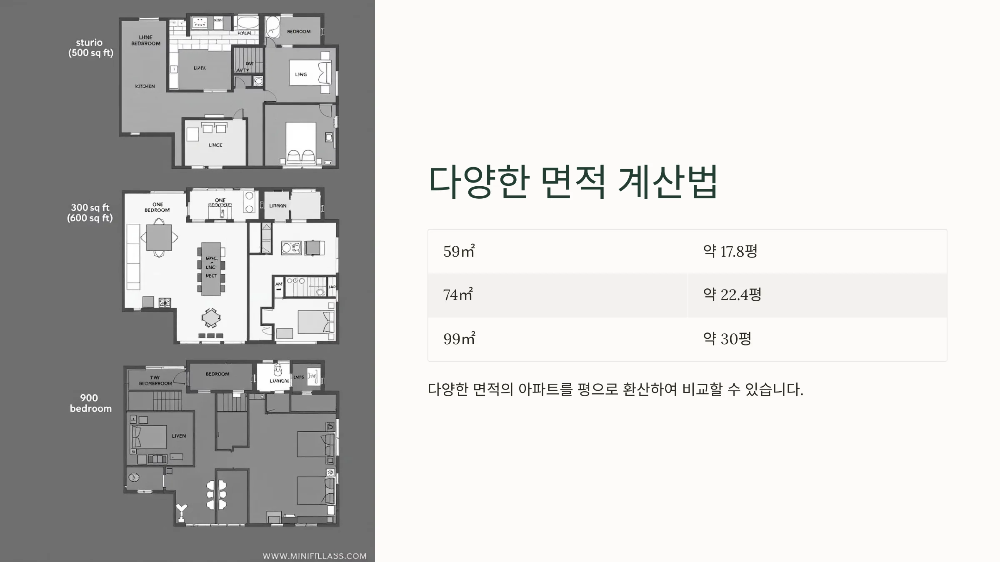 84m2 몇평 전용면적 쉽게 이해하기