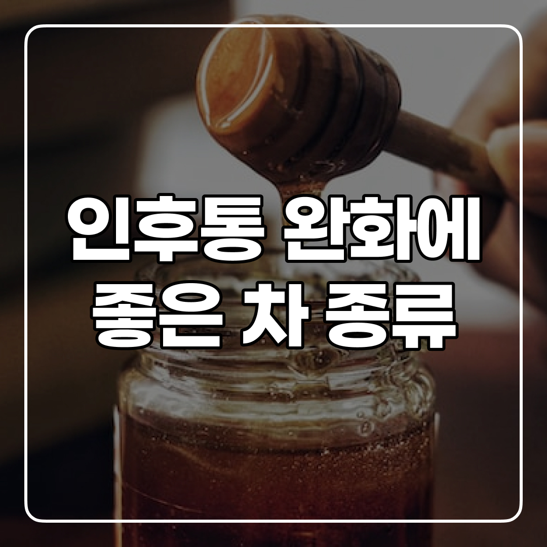  목이 따끔거리는 인후통 빨리 낫게 하는 차 종류!