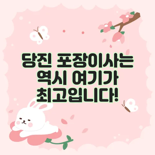 당진 포장이사는 역시 여기가 최고입니다!