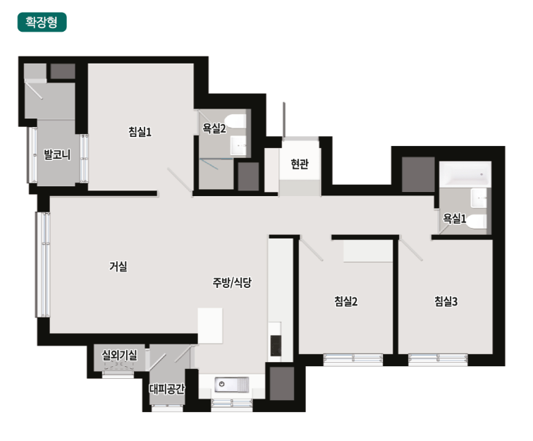 상도 푸르지오 클라베뉴 평형정보