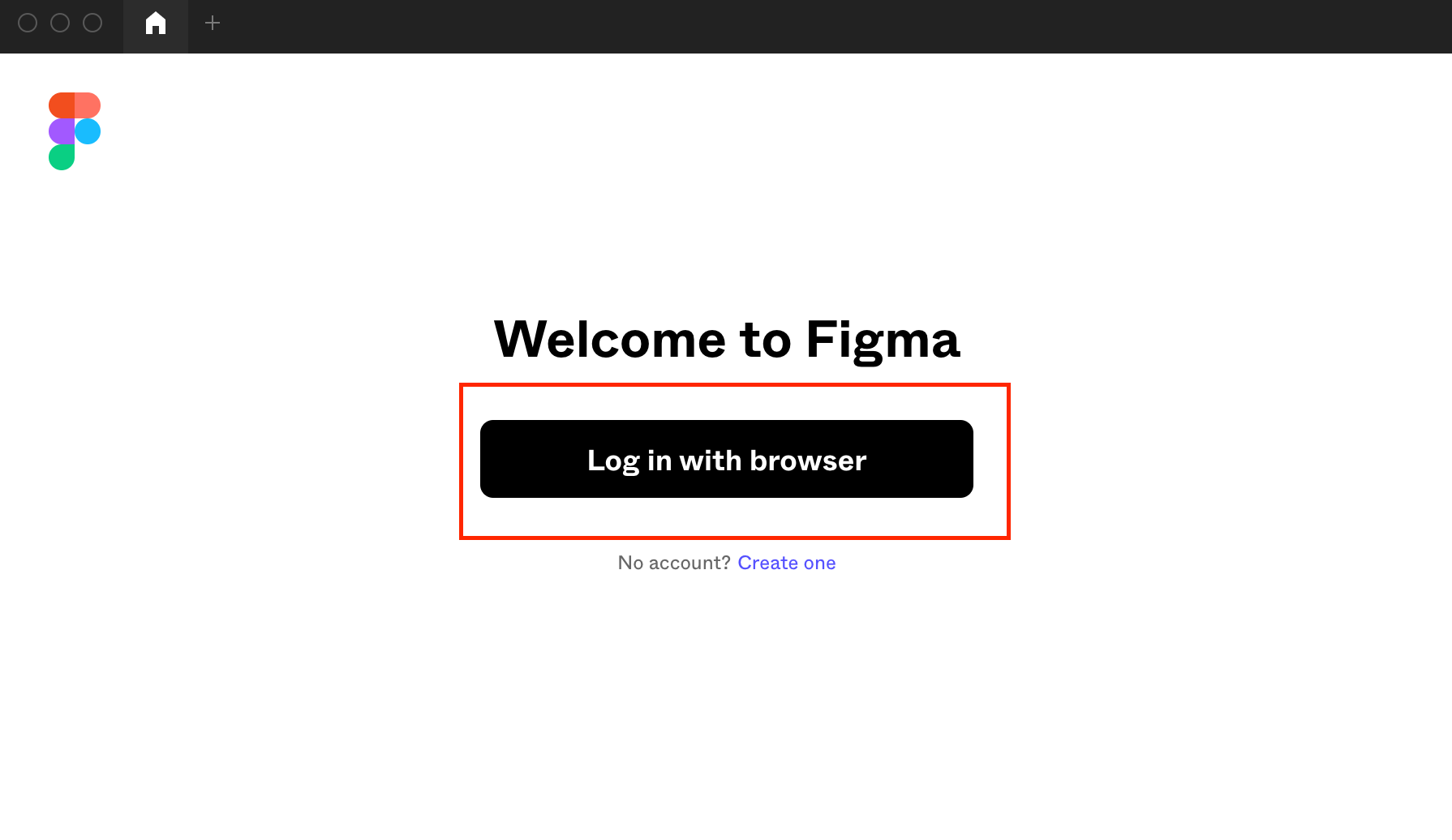 피그마 데스크톱 앱 - 브라우저를 통해 로그인