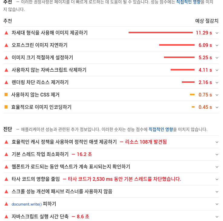 블로그 페이지 로딩속도 측정하기