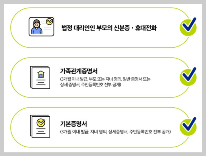 미성년자녀 명의계좌 비대면개설방법 모바일통장만들기