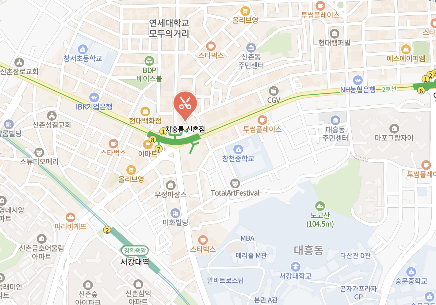 네이버 지도 캡쳐한 사진이다.