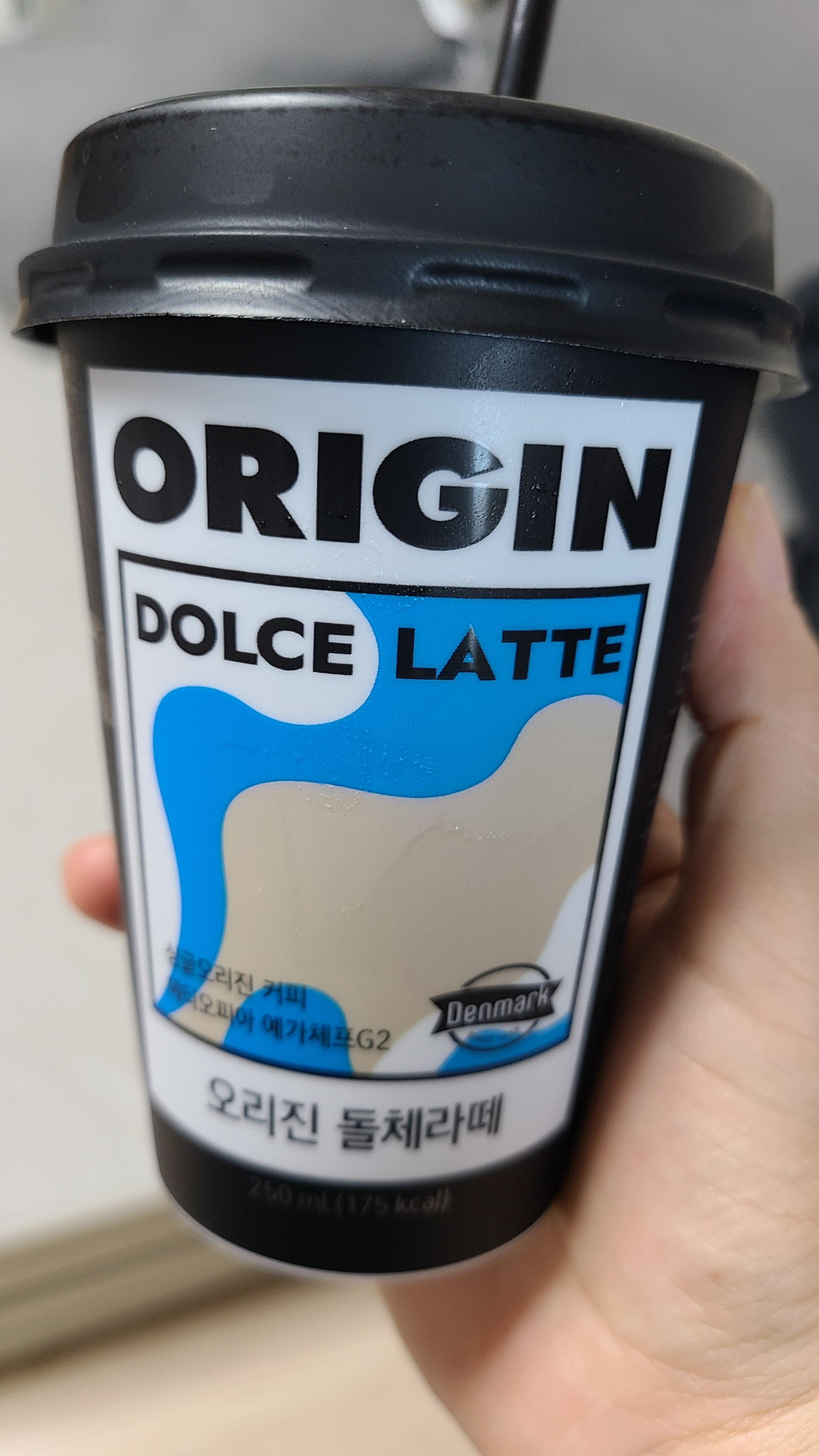  컵커피) 오리진 돌체라떼