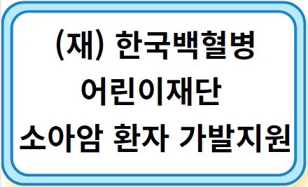 소아암 환자 가발지원