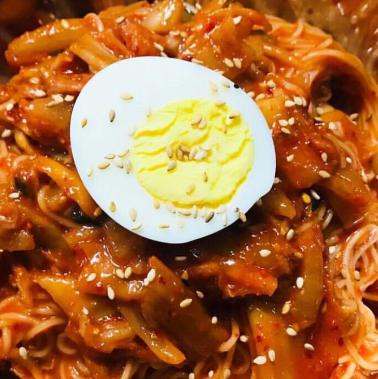  포장마차에서 파는 김치말이국수 레시피