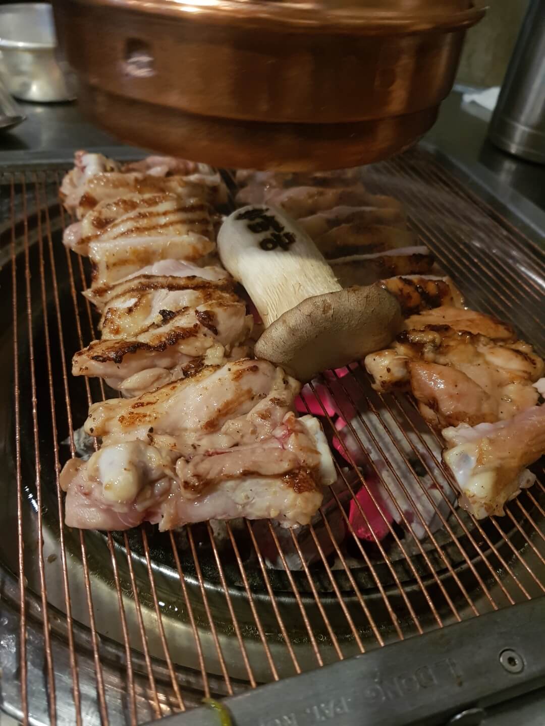 강동구 천호역 맛집 숯불 닭갈비 온도계 리뷰 줄서서 먹는 닭갈비 맛집