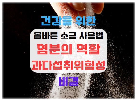 염분의 역할과 과다 섭취의 위험성: 건강을 위한 올바른 소금 사용법