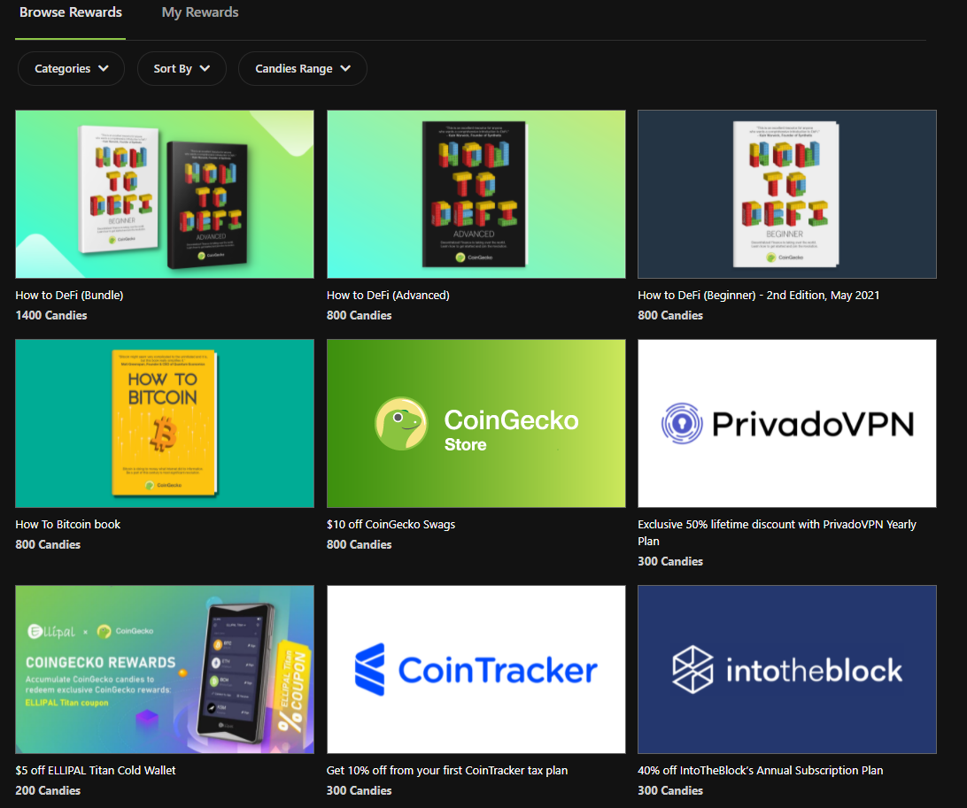  코인게코(Coingecko) 출첵하고 사탕받기