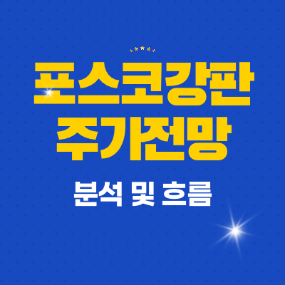  포스코강판 주가 전망 분석 흐름
