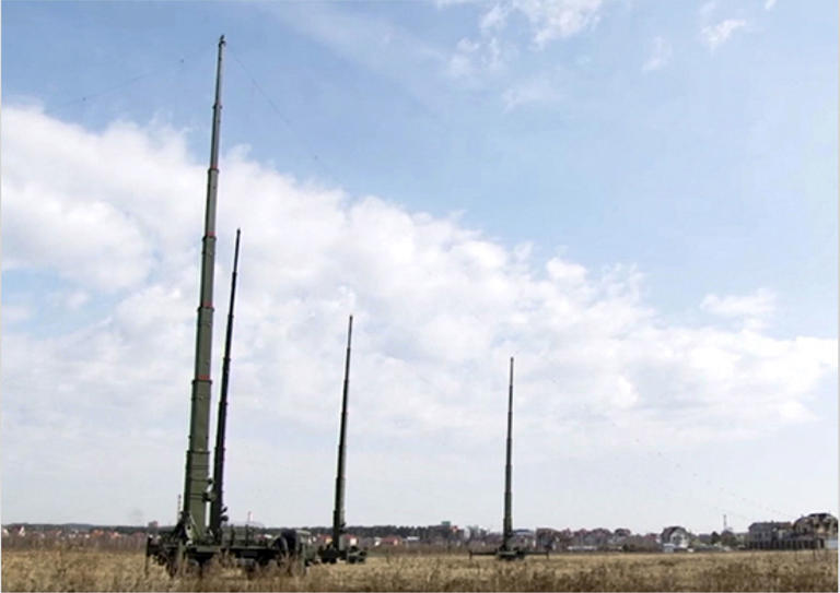 Palantin-K EW 시스템이 러시아의 Voronezh 지역에서 리허설을 위해 설치되어 있다.