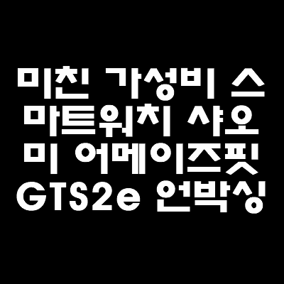 샤오미-어메이즈핏-gts2e-리뷰-타이틀