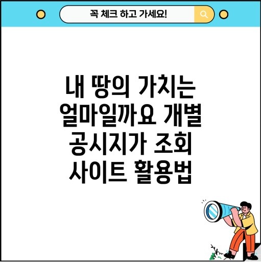 2025년 개별공시지가 조회