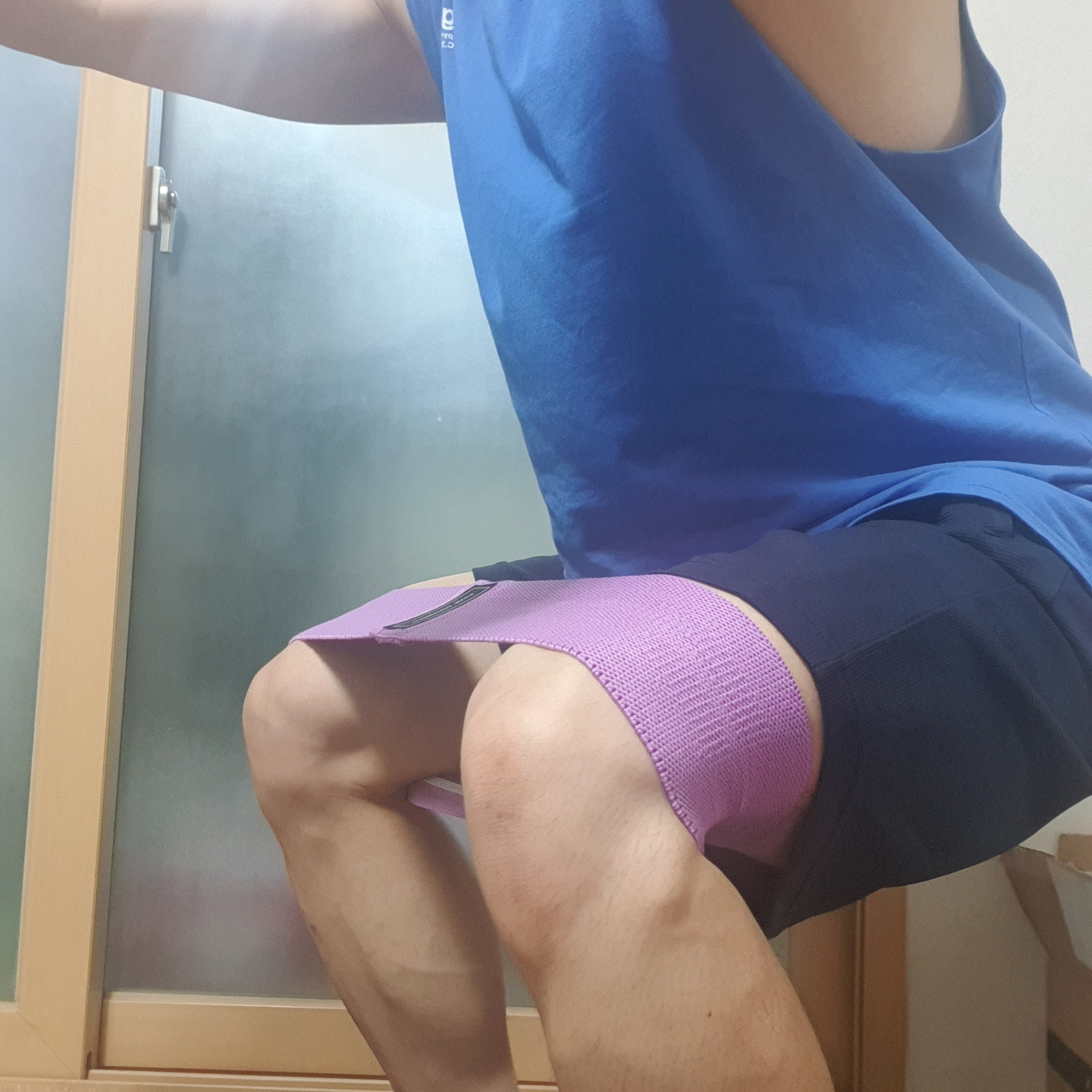  다이소 논슬립 힙업 밴드(힙밴드, 스쿼트밴드) 운동밴드 애플힙 만들기