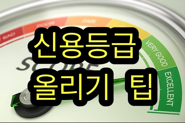  신용등급 올리는 방법 4가지. 신용등급 오해.