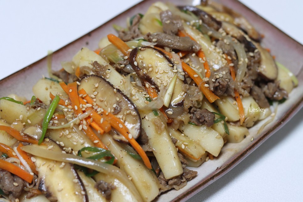 간장떡볶이 소스 만드는 법 궁중떡볶이 레시피 가래떡 넣은 7