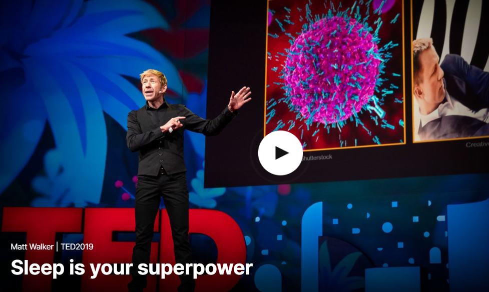  TED 테드로 영어공부 하기 Sleep is your superpower by Matt Walker