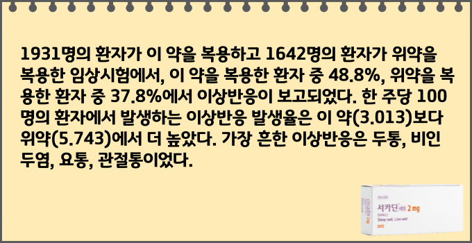 서카딘서방정2mg_부작용