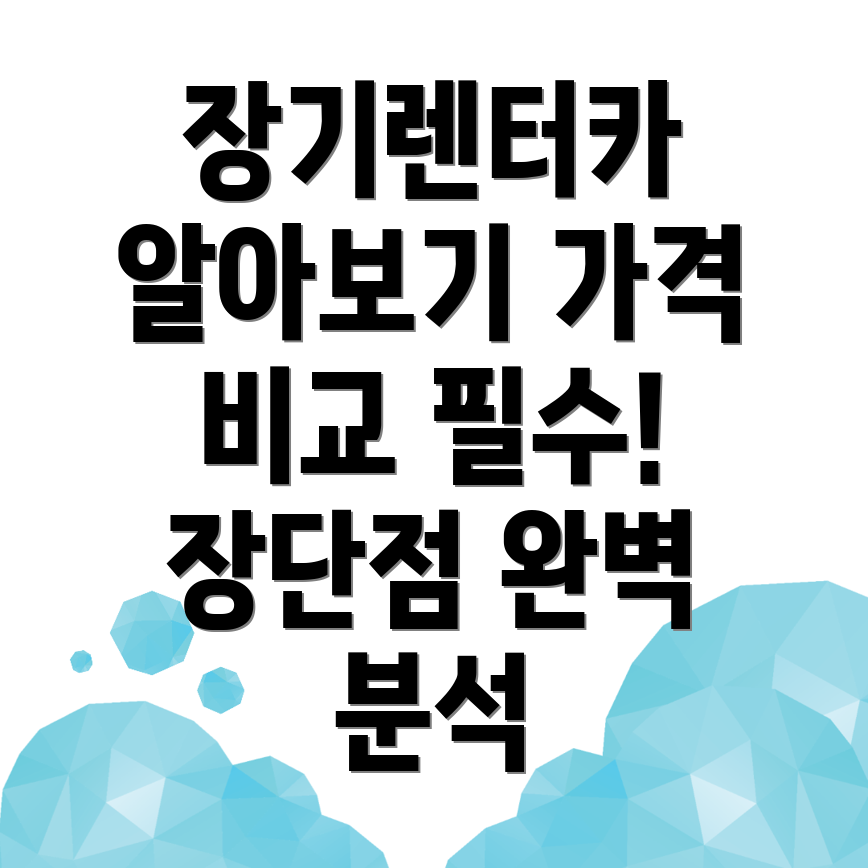 장기렌터카