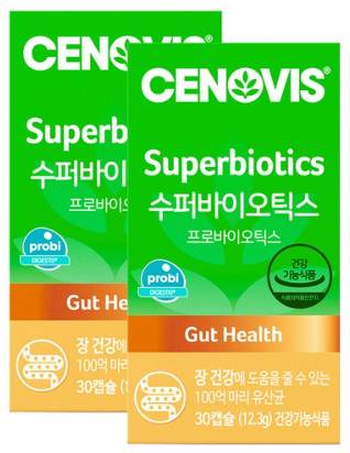 세노비스 수퍼바이오틱스 유산균&#44; 12.3g&#44; 2개